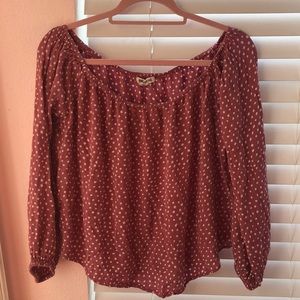 billabong off the shoulder top